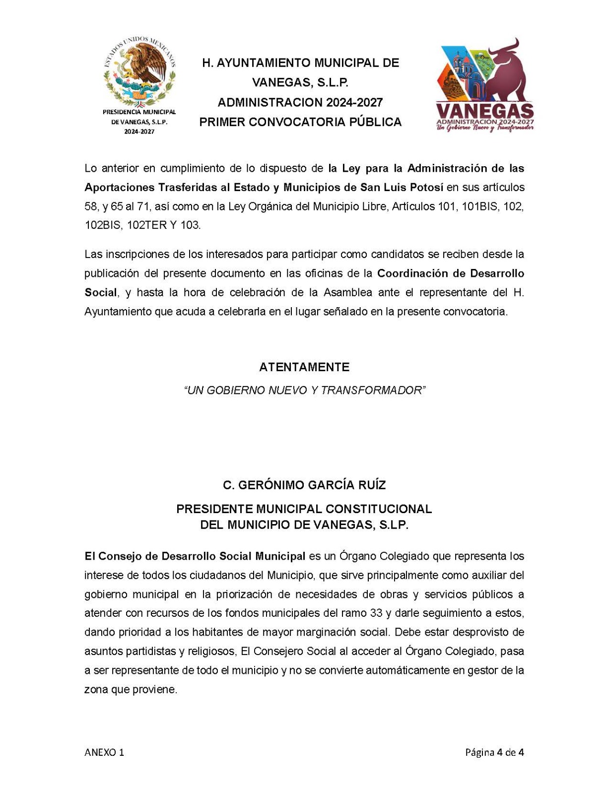 CONVOCATORIA PART 4